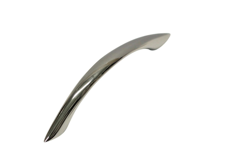 FURNITURE HANDLE 128MM ARC NICKEL 233