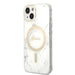 Set Guess GUBPP14MHMEACSH Case+ Charger iPhone 14 Plus 6.7’’ white/white hard case Marble MagSafe - Cell phone cases