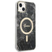 Set Guess GUBPP14MHMEACSK Case+ Charger iPhone 14 Plus 6.7’’ black/black hard case Marble MagSafe - Cell phone cases