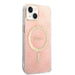Set Guess GUBPP14SH4EACSP Case+ Charger iPhone 14 6.1’’ pink/pink hard case 4G Print MagSafe - Cell phone cases