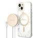 Set Guess GUBPP14SHMEACSH Case+ Charger iPhone 14 6.1’’ white/white hard case Marble MagSafe - Cell phone cases