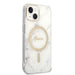 Set Guess GUBPP14SHMEACSH Case+ Charger iPhone 14 6.1’’ white/white hard case Marble MagSafe - Cell phone cases