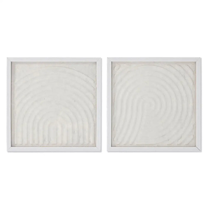 Set of 2 pictures Home ESPRIT Paper Crystal 35 x 2 x 35 cm - Декорация и Осветление<<<Дом Градина<<<BigBuy&&&Картини и