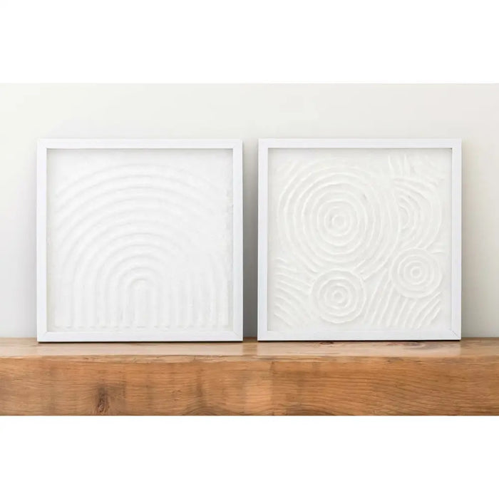 Set of 2 pictures Home ESPRIT Paper Crystal 35 x 2 x 35 cm - Декорация и Осветление<<<Дом Градина<<<BigBuy&&&Картини и