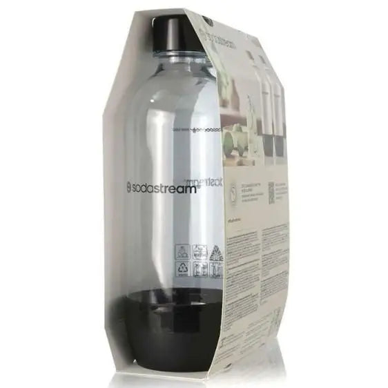 Set of 2 Sodastream Carbonating Bottles Plastic 1L White/Black - Пречистване на вода<<<Уреди за кухня<<<Малки