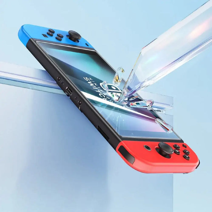 Set of 2x Baseus Crystal tempered glass for Nintendo Switch OLED 2021 + mounting kit - transparent - Gaming