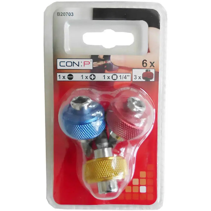 SET OF 3 MINI HOLDERS 2 BITS AND 1/4’’ ADAPTER CON:P - Комплекти отвертки<<<Ръчни инструменти<<<Инструменти и