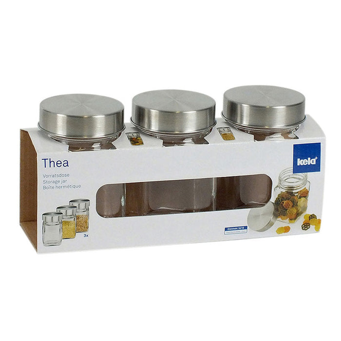 SET OF 3 PCS THEA 250 ML KELA STORAGE JARS - Буркани и продукти за консервиране<<<Домашни потреби<<<Кухня<<<Praktiker