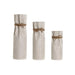 Set of 3 Vases Home ESPRIT Beige Metal Rope 17 x 17 x 54 cm (3 Pieces) - Декорация и Осветление<<<Дом