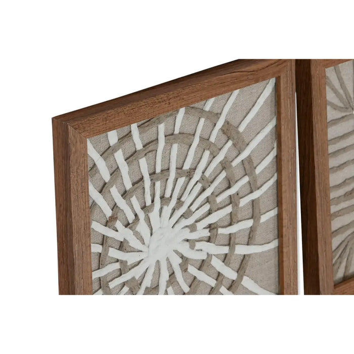 Set of 4 pictures Home ESPRIT Paper Crystal 22 x 2 x 22 cm - Декорация и Осветление<<<Дом Градина<<<BigBuy&&&Картини и