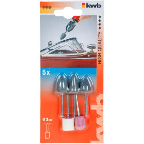 SET OF ABRASIVE HEADS MINI 5 PCS. KWB - Метални четки<<<Консумативи за електроинструменти<<<Инструменти и