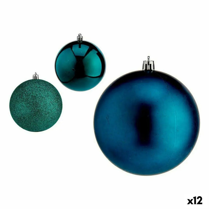 Set of Christmas balls Krist+ Blue Plastic (12 Units) - Декорация и Осветление<<<Дом Градина<<<BigBuy&&&Коледни