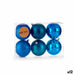 Set of Christmas balls Krist+ Blue Plastic (12 Units) - Декорация и Осветление<<<Дом Градина<<<BigBuy&&&Коледни