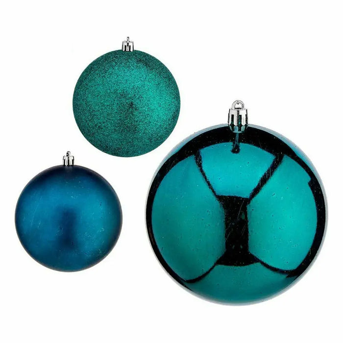 Set of Christmas balls Krist+ Blue Plastic (16 Units) - Декорация и Осветление<<<Дом Градина<<<BigBuy&&&Коледни