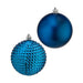 Set of Christmas balls Krist+ Blue Plastic Ø 8 cm (6 Units) - Декорация и Осветление<<<Дом Градина<<<BigBuy&&&Коледни