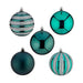 Set of Christmas balls Krist+ Blue PVC (4 Units) - Декорация и Осветление<<<Дом Градина<<<BigBuy&&&Коледни