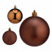 Set of Christmas balls Krist+ Brown Plastic (12 Units) - Декорация и Осветление<<<Дом Градина<<<BigBuy&&&Коледни