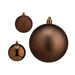 Set of Christmas balls Krist+ Brown Plastic Ø 8 cm (24 Units) - Декорация и Осветление<<<Дом Градина<<<BigBuy&&&Коледни