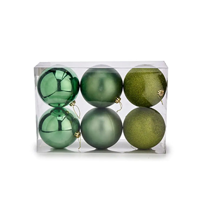 Set of Christmas balls Krist+ Green (4 Units) - Декорация и Осветление<<<Дом Градина<<<BigBuy&&&Коледни
