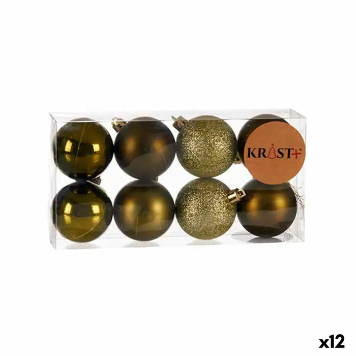 Set of Christmas balls Krist+ Green Plastic (12 Units) - Декорация и Осветление<<<Дом Градина<<<BigBuy&&&Коледни