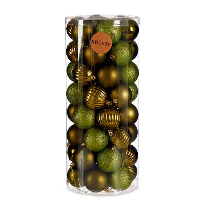 Set of Christmas balls Krist+ Green Plastic (4 Units) - Декорация и Осветление<<<Дом Градина<<<BigBuy&&&Коледни