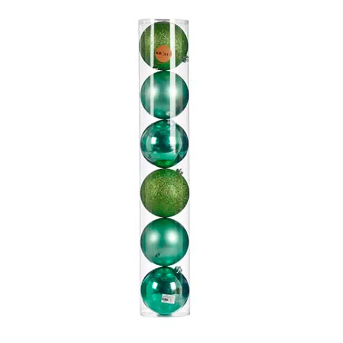 Set of Christmas balls Krist+ Green Plastic 6 Pieces (4 Units) - Декорация и Осветление<<<Дом