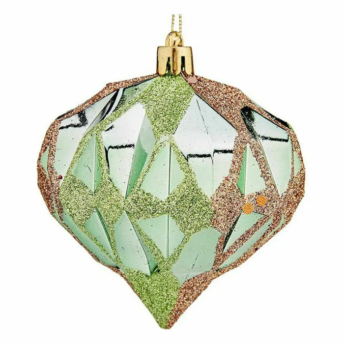 Set of Christmas balls Krist+ Green Plastic Diamond (12 Units) - Декорация и Осветление<<<Дом