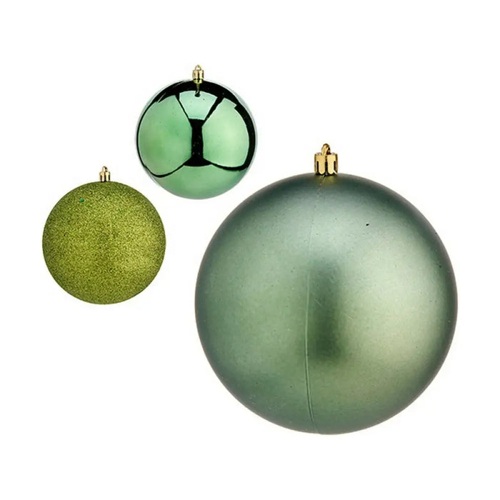 Set of Christmas balls Krist+ Green Plastic Ø 12 cm 6 Pieces (6 Units) - Декорация и Осветление<<<Дом