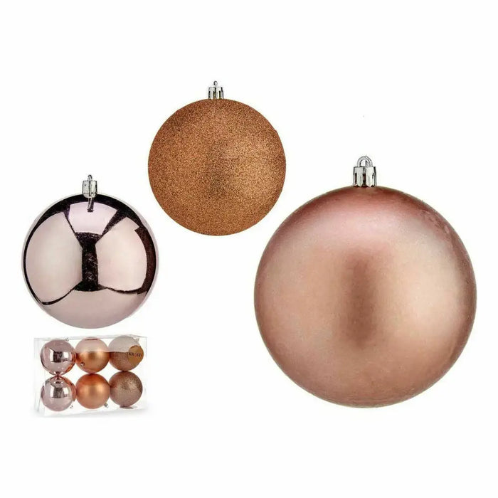 Set of Christmas balls Krist+ Pink Plastic (12 Units) - Декорация и Осветление<<<Дом Градина<<<BigBuy&&&Коледни