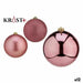 Set of Christmas balls Krist+ Pink PVC (12 Units) - Декорация и Осветление<<<Дом Градина<<<BigBuy&&&Коледни