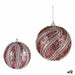 Set of Christmas balls Krist+ Pink Silver PVC Ø 10 cm With relief (12 Units) - Декорация и Осветление<<<Дом