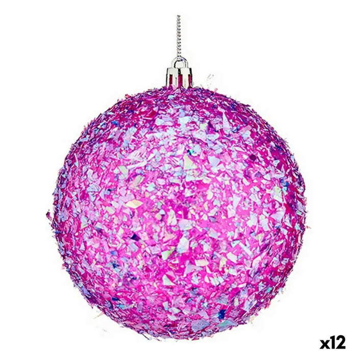 Set of Christmas balls Krist+ Purple (12 Units) - Декорация и Осветление<<<Дом Градина<<<BigBuy&&&Коледни