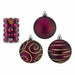 Set of Christmas balls Krist+ Purple PVC Ø 6 cm (4 Units) - Декорация и Осветление<<<Дом Градина<<<BigBuy&&&Коледни