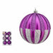 Set of Christmas balls Krist+ Purple Silver PVC 10 cm (6 Units) - Декорация и Осветление<<<Дом