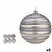 Set of Christmas balls Krist+ Silver Plastic Circles 10 cm (6 Units) - Декорация и Осветление<<<Дом