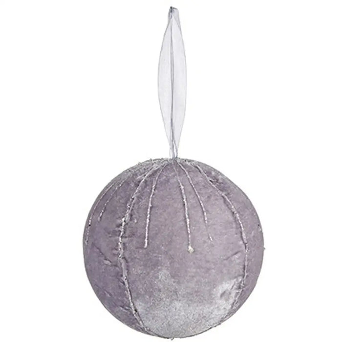 Set of Christmas balls Krist+ Silver Polyester (4 Units) - Декорация и Осветление<<<Дом Градина<<<BigBuy&&&Коледни