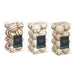 Set of Decorative Balls Gift Decor White Brown 10 x 20 x 10 cm (12 Units) - Други артикули за декорация<<<Декорация и