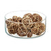 Set of Decorative Balls Gift Decor White Brown 10 x 30 x 10 cm (12 Units) - Декорация и Осветление<<<Дом