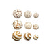 Set of Decorative Balls Gift Decor White Brown 14 x 31 x 10 cm (12 Units) - Декорация и Осветление<<<Дом