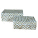 Set of decorative boxes Home ESPRIT White Brown Resin Bamboo Tropical (2 Units) - Декорация и Осветление<<<Дом