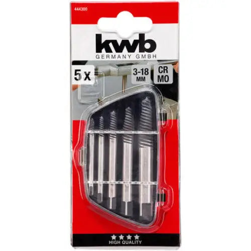 SET OF EXTRACTORS 5 PCS. KWB - Метчици и плашки<<<Ръчни инструменти<<<Инструменти и железария<<<Praktiker&&&Метчици и