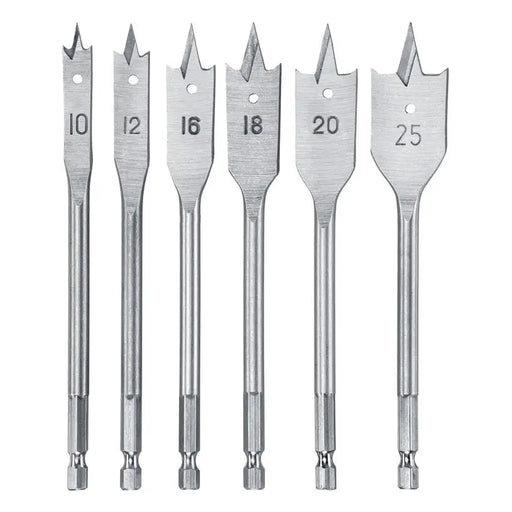 SET OF FLAT DRILL BITS FOR WOOD KWB 6 PIECES - Комплекти свредла<<<Консумативи за електроинструменти<<<Инструменти и