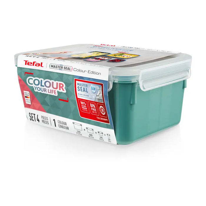 SET OF FOOD BOXES 4 PIECES N1031010 TEFAL MASTERSEAL - Кутии за храна и купи<<<Домашни потреби<<<Кухня<<<Praktiker