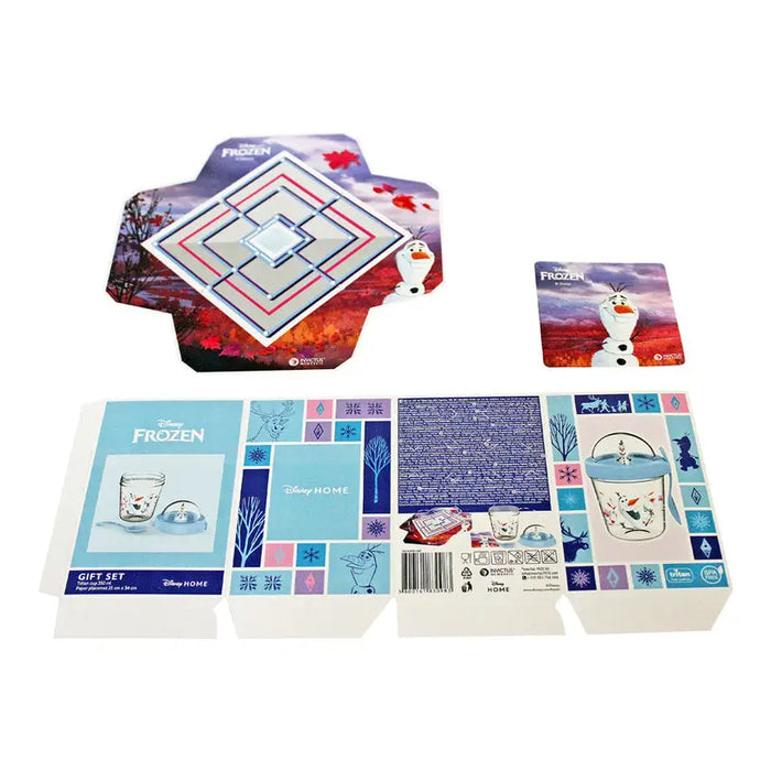 SET OF GLASS WITH FIGURE + OLAF DISNEY BOARD GAME - Кутии за храна и купи<<<Домашни потреби<<<Кухня<<<Praktiker