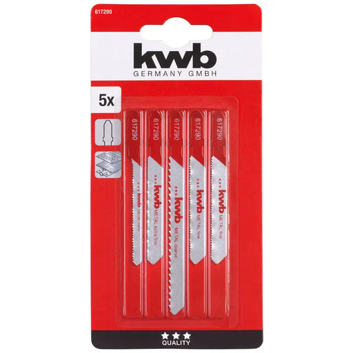 SET OF JIG SAW BLADES 5 PCS. KWB - Ножове за прободни триони<<<Консумативи за електроинструменти<<<Инструменти и