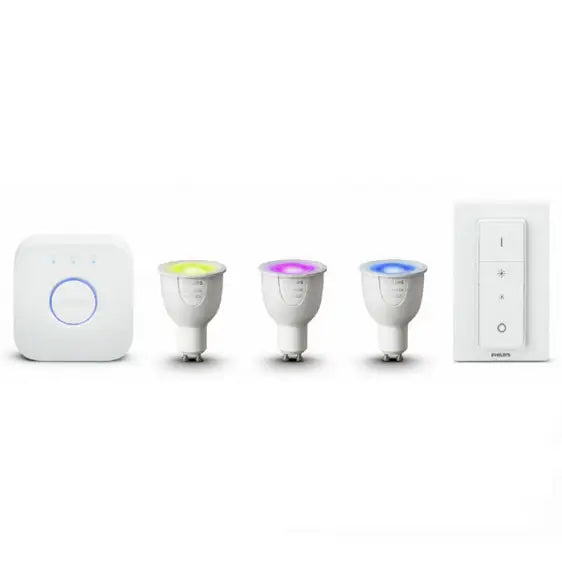 Set of lamps PHILIPS Hue Starter kit GU10 White and color ambiance + switch - Smart Осветление Philips HUE<<<Малки