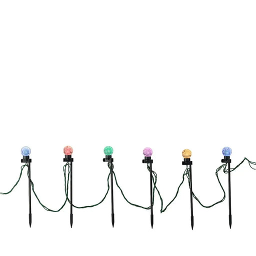 Set of LED garden stakes Lumineo Multicolour 6 W Soft green 20 Units - Декорация и Осветление<<<Дом