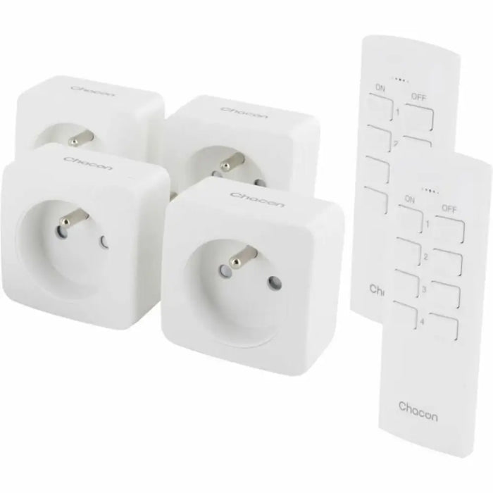 Set of plugs with remote control Chacon 6 Pieces - Сигурност Удома<<<Дом Градина<<<BigBuy&&&Смарт щепсели<<<Сигурност