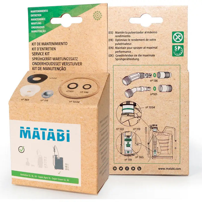 SET OF SEALS FOR BACK SPRAYERS MATABI 8.39.41.870 - Аксесоари за градински пръскачки<<<Градински