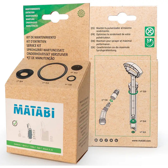 SET OF SEALS FOR CYLINDRICAL SPRAYERS MATABI 8.38.05.870 - Аксесоари за градински пръскачки<<<Градински